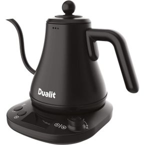 영국 듀얼릿 전기포트 Dualit Pour Over Fast Boil Electric Kettle Matt 블랙 Gooseneck Precis