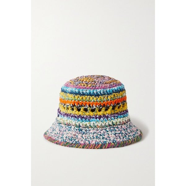 울트라바이올햇 크로셰  코튼 라피아 블렌드 버킷 햇 1647597306781953