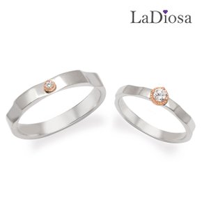 14K 커플링 세트 LK14JJ-9696WM 남녀한쌍