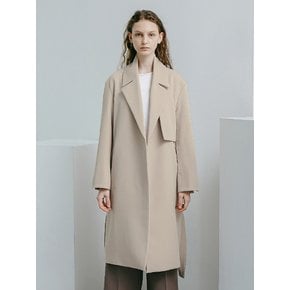 MINIMAL OPEN LINE TRENCH COAT WOMEN (BEGIE)