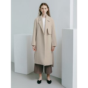 MINIMAL OPEN LINE TRENCH COAT WOMEN (BEGIE)