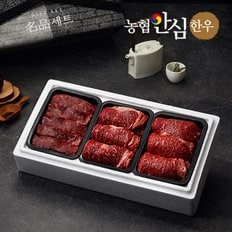 [1월7일(화)순차출고][냉장]1등급 구이6호 900g (등심/갈비살/살치살) 농협안심한우 한우선물세트