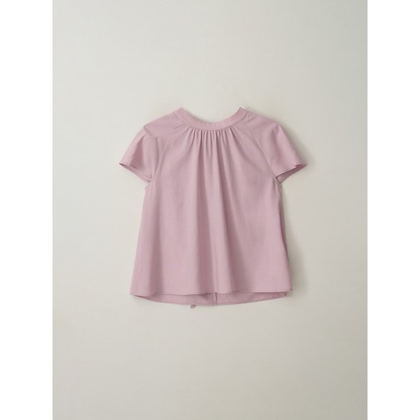 SHIRRING BACK RIBBON BLOUSE PINK MBESTO019PK