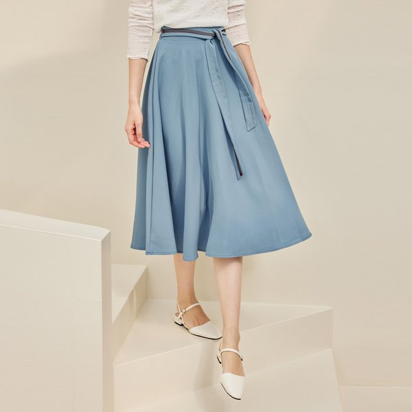 Bianca Tweed Wool Skirt (Ivory) - 신세계몰 롱스커트