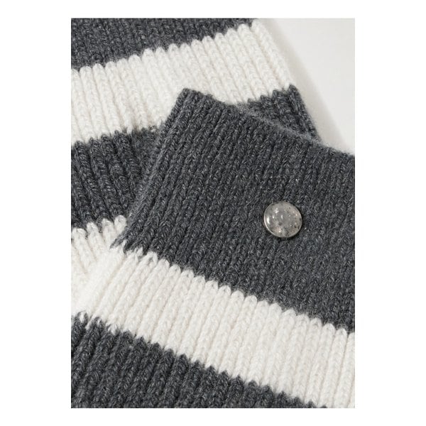 갓 트루 캐시미어 섀도우 선스톤 장식 스트라이프 골지 캐시미어 혼방 양말 46376663162919761