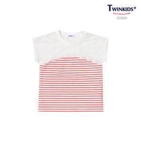 트윈 레이스 티셔츠 T8MT8T25 WH _P337519130