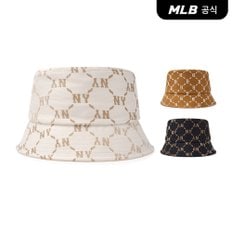 [코리아공식] [MLB] 다이아 모노그램 버킷햇 (3 COLOR)