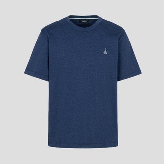 빈폴 SS24[BC4242E02R][Essential] 남녀공용 수피마 코튼 라운드넥 티셔츠 - 네이비