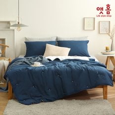 [ATHOME] 앳홈 포리프 퀼팅 자수 극세사 차렵이불 S 단품