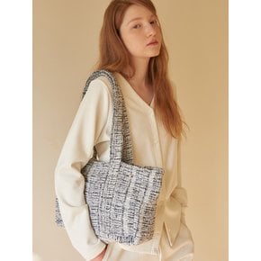 Wool Tweed Bag White