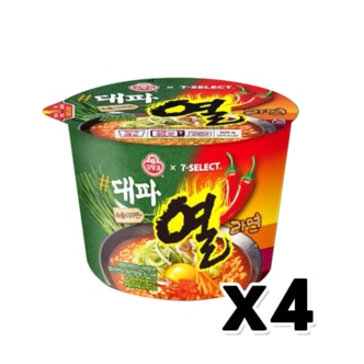  오뚜기 대파열라면 큰컵사발면 105g x 4개