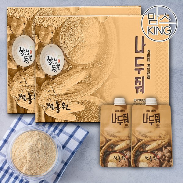 선농원 열매마 곡물선식 나두줘 파우치선식 45gX10개