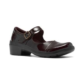 우먼 Angie 제인 마리 Arch-Support 라운드 토 Flats - Merlot 페이턴트 28629433 143174