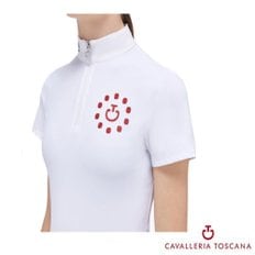 [CAVALLERIA TOSCANA] Competition Polo 여성 어린이 승마대회 폴로 반팔셔츠