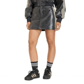 adidas 아디다스 오리지널스 크록 엠보싱 가짜 가죽 미니스커트 7565730