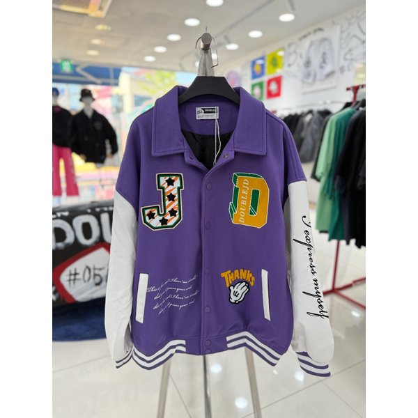 [여주점] 남여공용점퍼,오버핏 야구점퍼, PU컬러 JEZZ63805