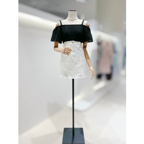 [24 S/S] 오프숄더 레이스 블라우스 ITO6WBL340 BK