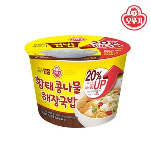  [오뚜기] 맛있는 오뚜기 컵밥 황태 콩나물해장국밥 301.5g x 12개