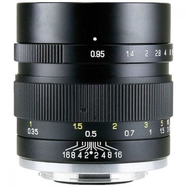  ZHONG YI OPTICS 카메라 렌즈 35mm F0.95 II 스피드마스터 블랙 (캐논 EF-M/싱글 포커스 렌즈)