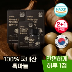 흑마늘 흙마늘 생강 치커리뿌리 플로라 60정 2+1개 6개월분