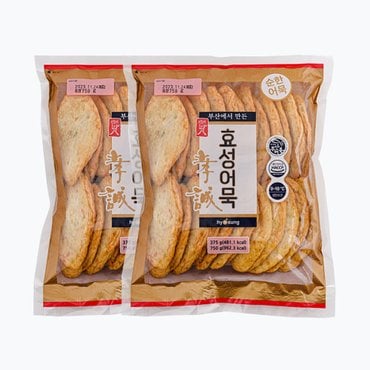효성어묵 [본사직영] 나뭇잎(25개입) x 2봉