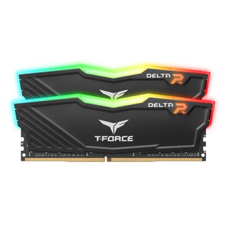 팀그룹 [서린공식] TEAMGROUP T-Force DDR4-3200 CL16 Delta RGB 블랙 패키지 32GB(16Gx2)