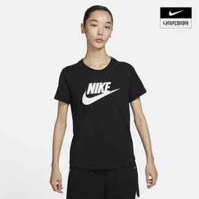 [나이키코리아공식]여성 스포츠웨어 에센셜 로고 티셔츠 DX7907-010