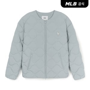 MLB [코리아공식] 베이직 U넥 경량 숏패딩 NYM (L.Grey)