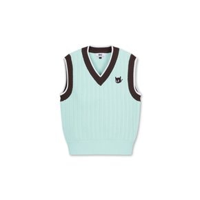 왁[WAAC]골프 (WWWAA24621MIL)Women Deep V-neck Knit Vest