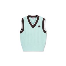 왁[WAAC]골프 (WWWAA24621MIL)Women Deep V-neck Knit Vest