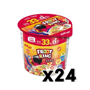 켈로그 후루트링 컵시리얼 가벼운간식 40g x 24개