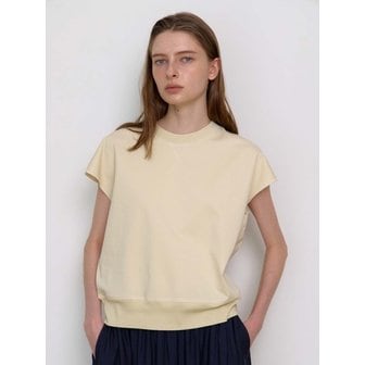 킬루엣 mildy drop shoulder tee-custard cream