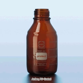 [DURAN] 안전플라스틱 코팅 랩바틀 500/100ml GL45 갈색 캡별도 DU.21806443