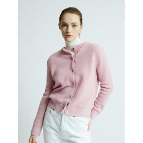 Textured Two-way Pullover/Cardigan Pink