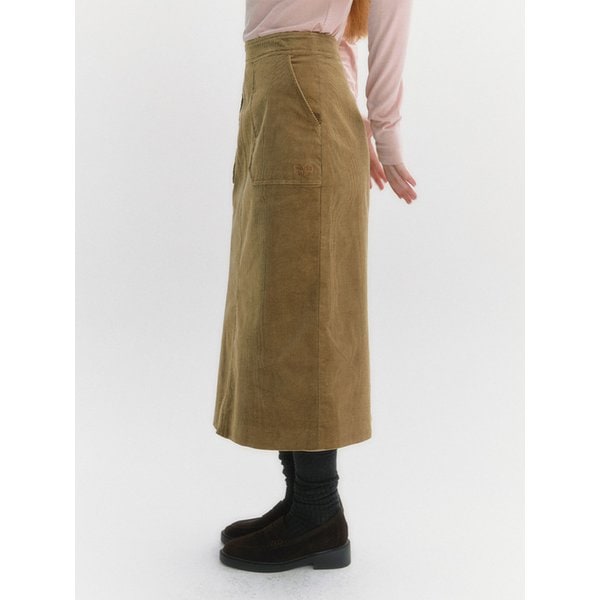 코듀로이 맥시 펜슬 스커트(MAFDSK01NKB)