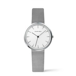 [CARVEN] 여성 메탈시계 CV610S-WH/14SV