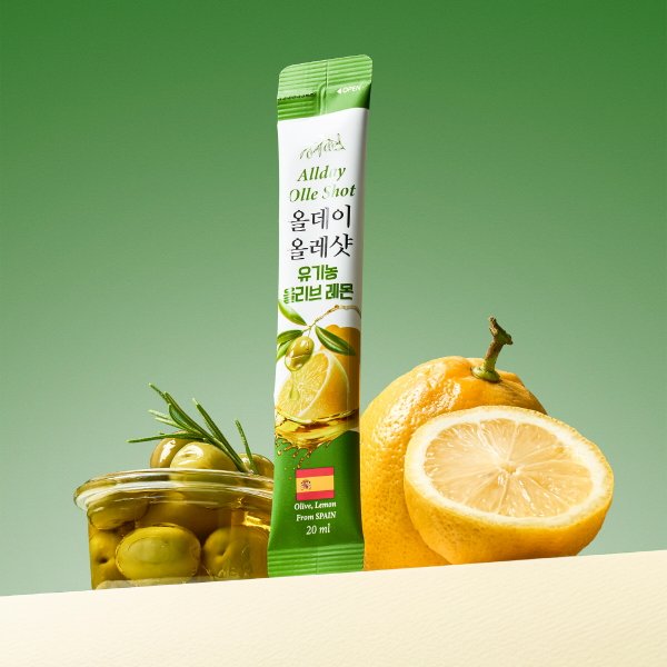 [공식][올리브오일+레몬즙] 올데이 올레샷 유기농 올리브 레몬즙 30포X1통 (1개월분)
