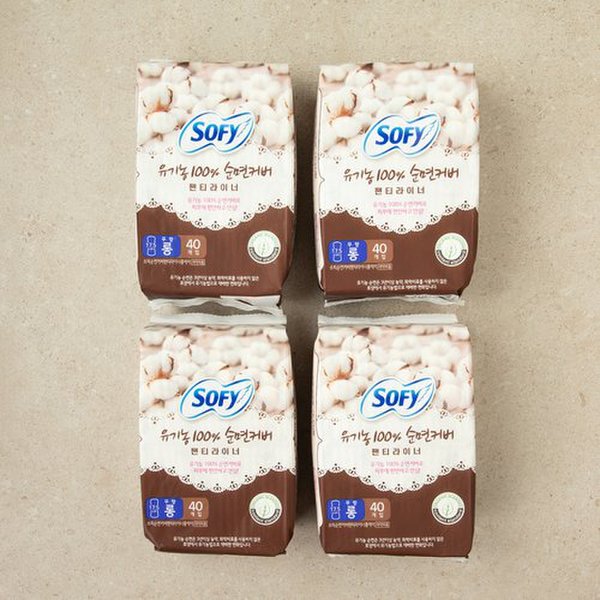 쏘피 유기농 라이너 롱 40P*4
