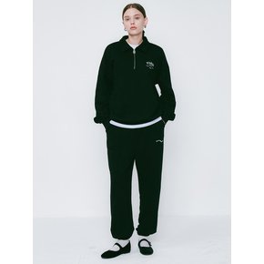 PARIS Half Zip Up Sweat Set-up Black