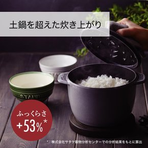 staub [ de GOHAN L 20cm ] 3 IH La Cocotte de GOHAN 40501-154 스토우브 라 코콧 그레이 밥