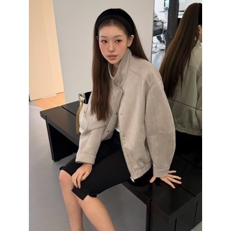 올리브데올리브 [해삐PICK]오버핏 스웨이드 블루종 점퍼 OE6XJ8740