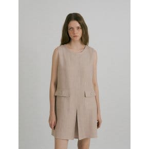 POCKET MINI DRESS (PALE PINK)