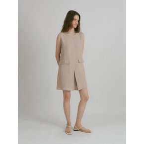 POCKET MINI DRESS (PALE PINK)