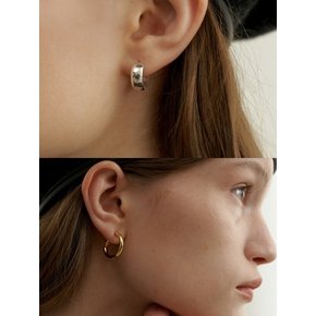 [2 SET] Basic Ring Earrings