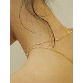Linked petit pearl necklace(링크드쁘띠펄목걸이)