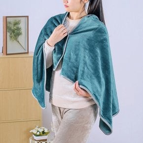 똑딱이단추 극세사 망토 담요 70x130cm 거실 차박담요