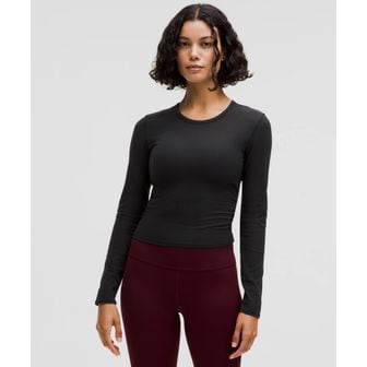 룰루레몬 30% ▼ 올 잇 테이크 백 트위스트 립 롱슬리브 - BLK