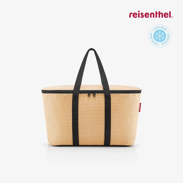 쿨러백 보온보냉백 라피아 블랙