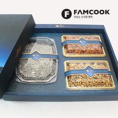 멸치 견과 명작 선물세트 (지리멸치 500g, 아몬드 600g, 호두 400g)/전용쇼핑백증정