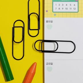 문구집게 미니 펜꽂이 클립 블랙 문구클립 (S42310317)